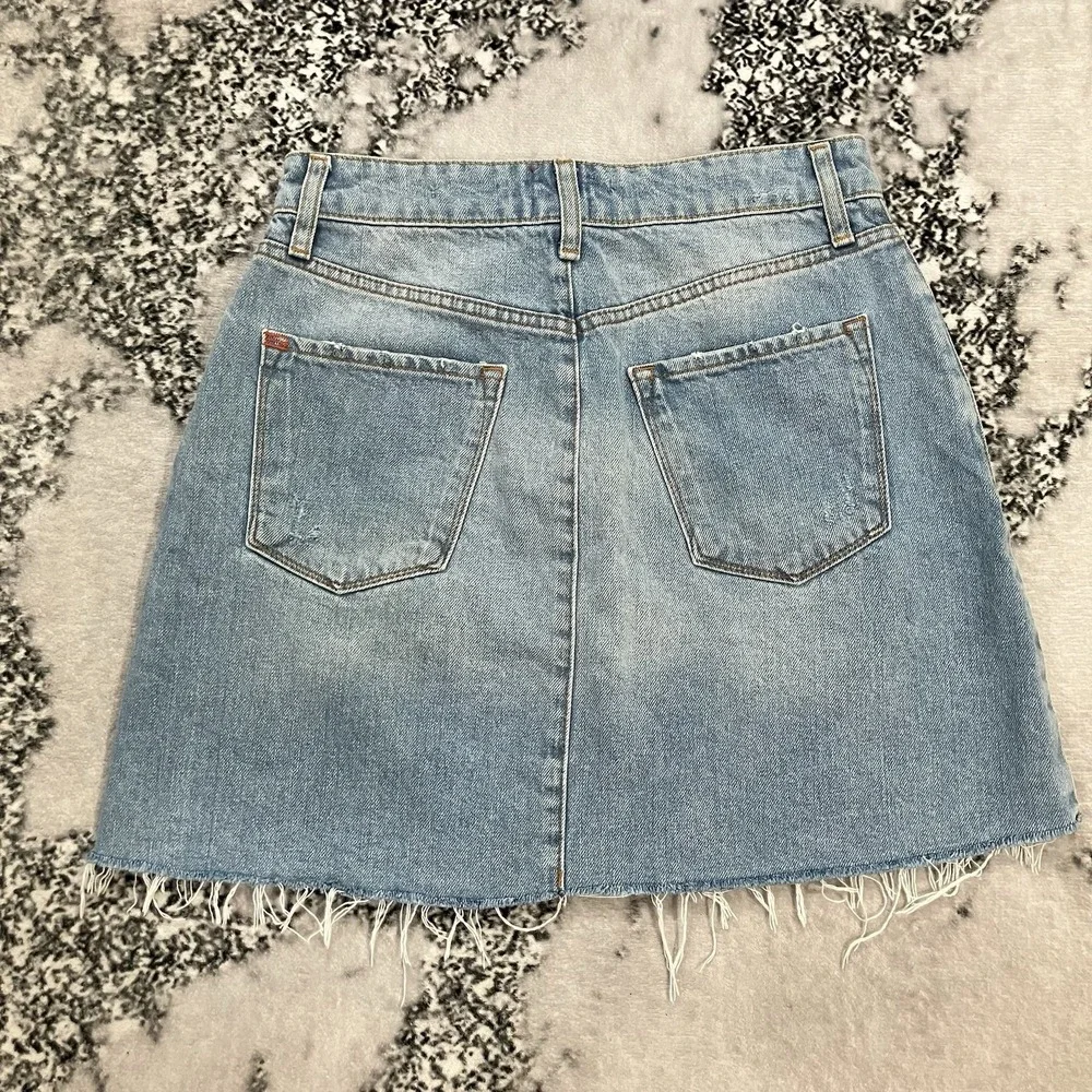 BDG Urban Outfitters Denim Mini Skirt Size Medium Raw Hem High Rise